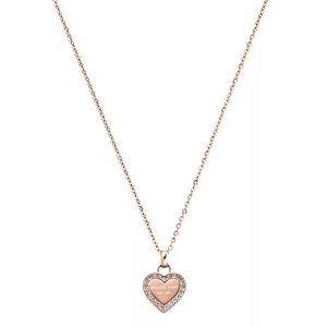 Michael Kors Heart Pendant Necklace, Rose Gold